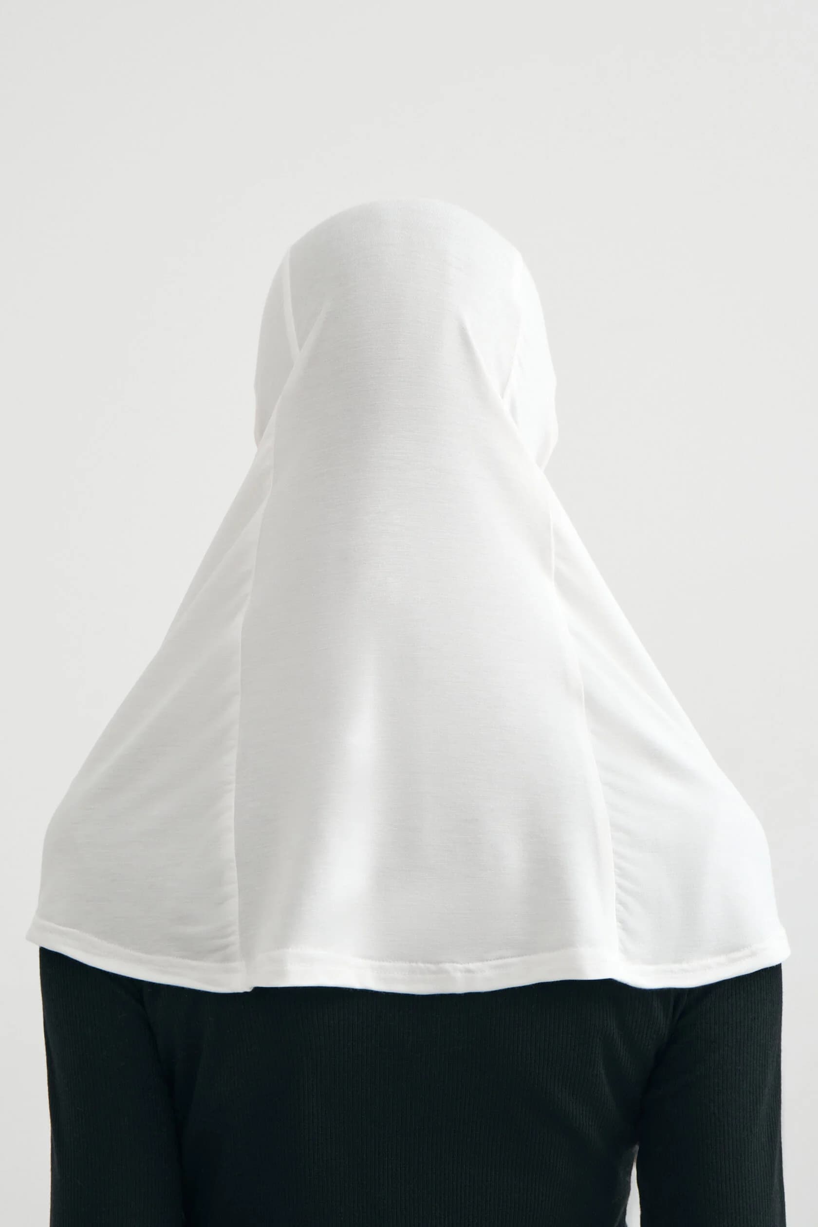 White Jersey Balaclava Under-Scarf