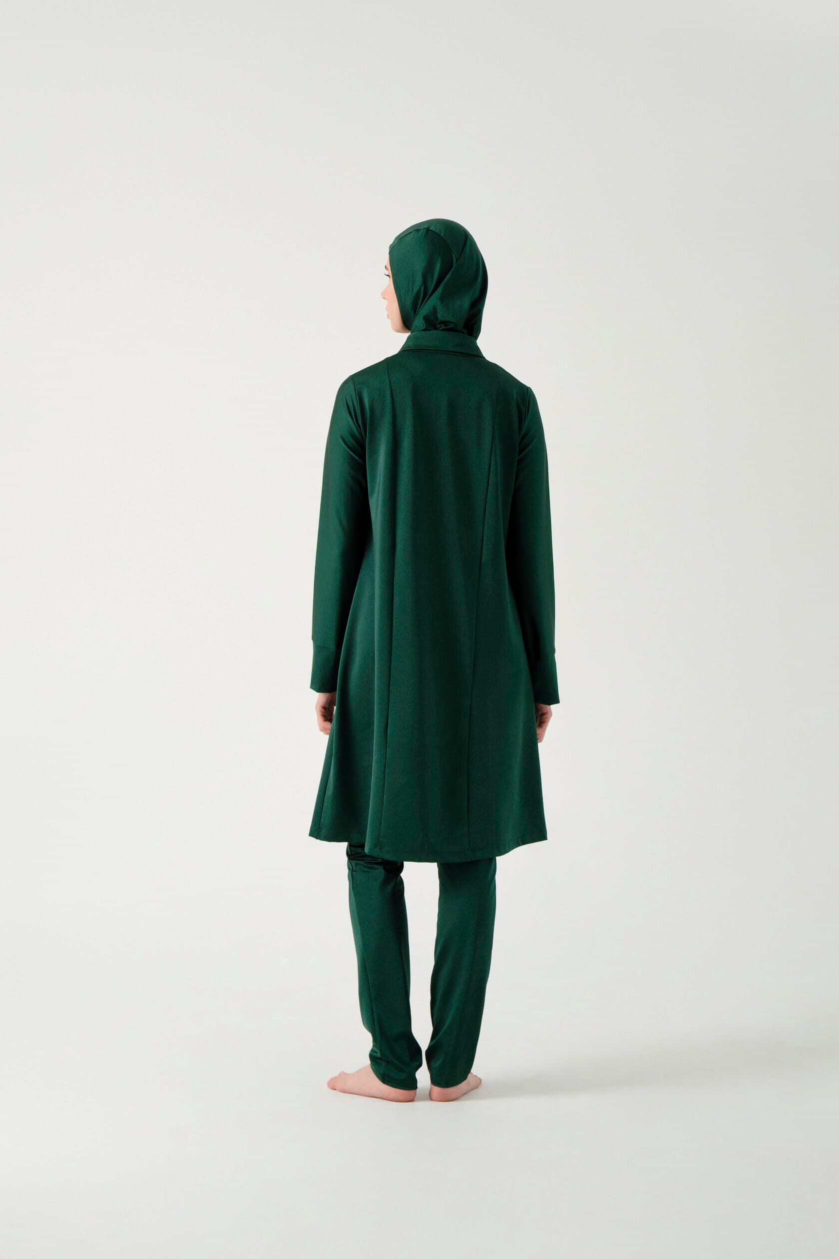 Three-Piece Modest Burkini - Emerald Green