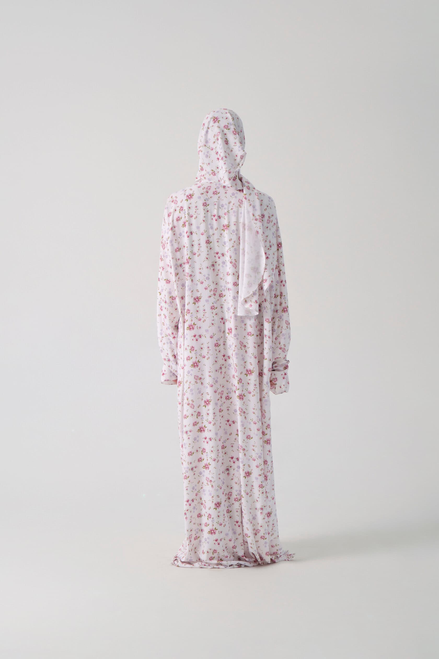 Rose Floral Prayer Set – White & Mauve