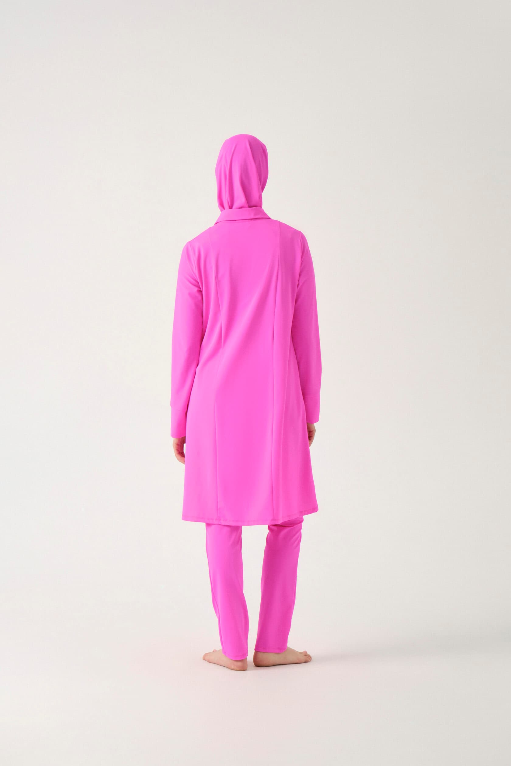 Three-Piece Modest Burkini - Fuchsia Pink