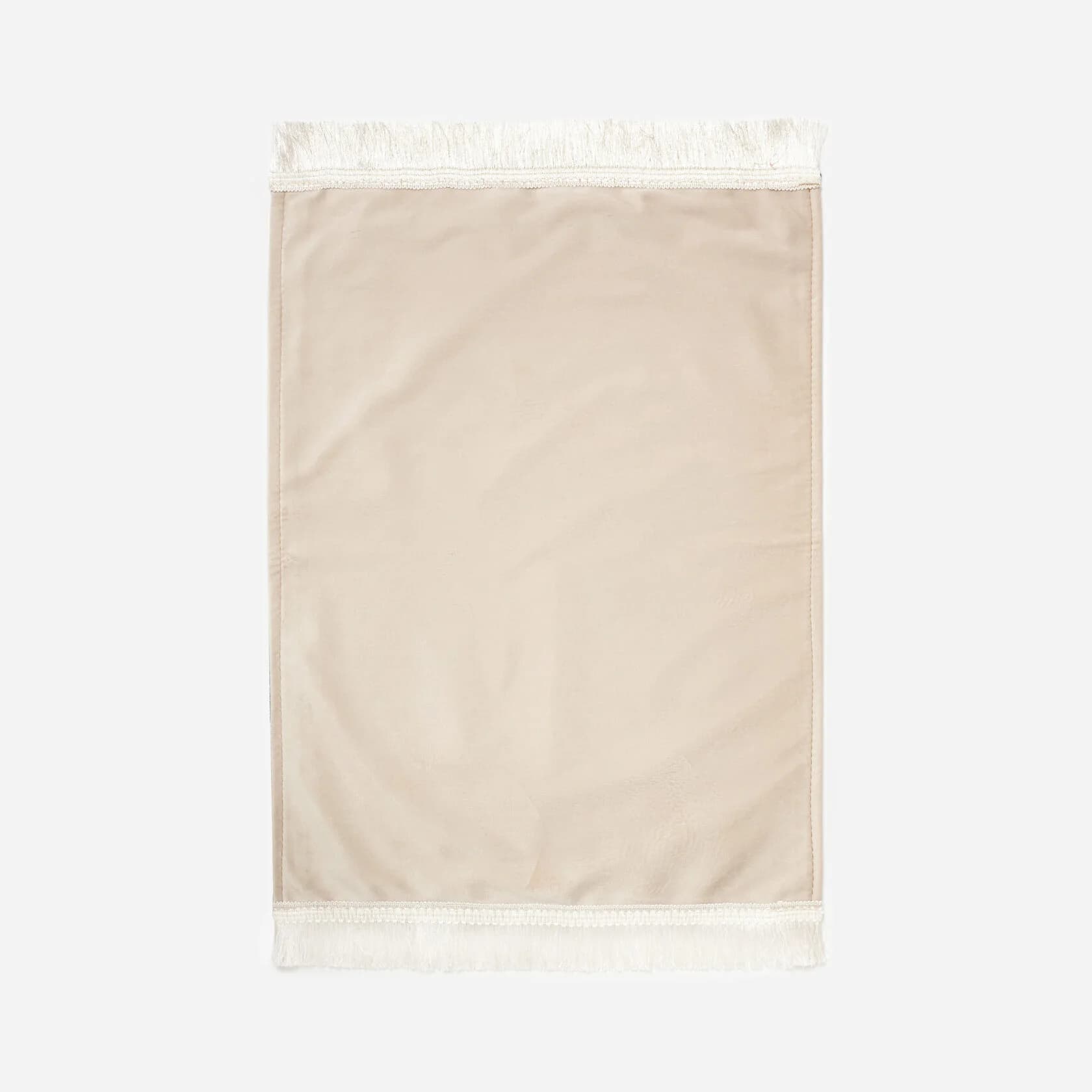 Kids' Soft Velvet Prayer Mat – Beige