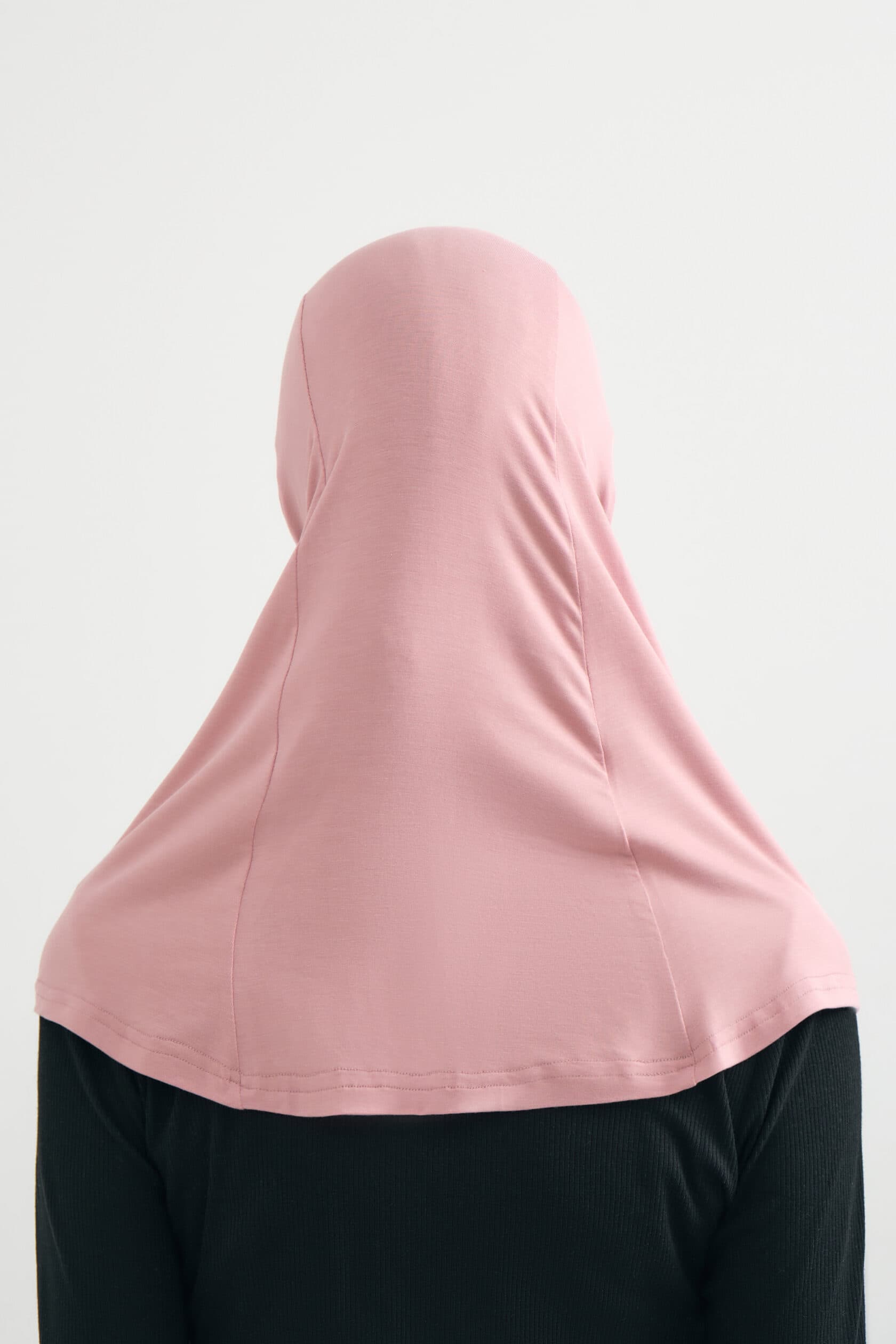 Dusty Pink Jersey Balaclava Under-Scarf