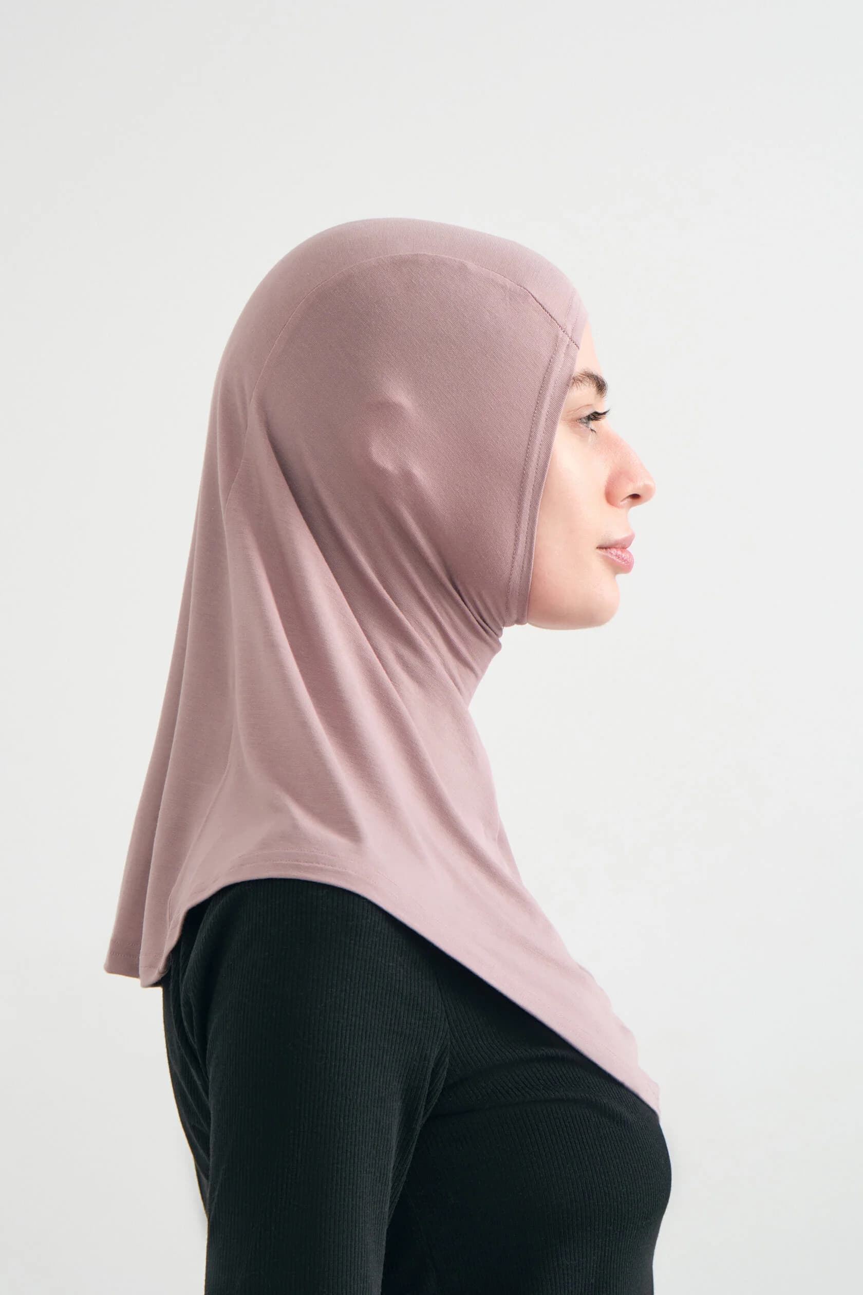Mauve Jersey Balaclava Under-Scarf