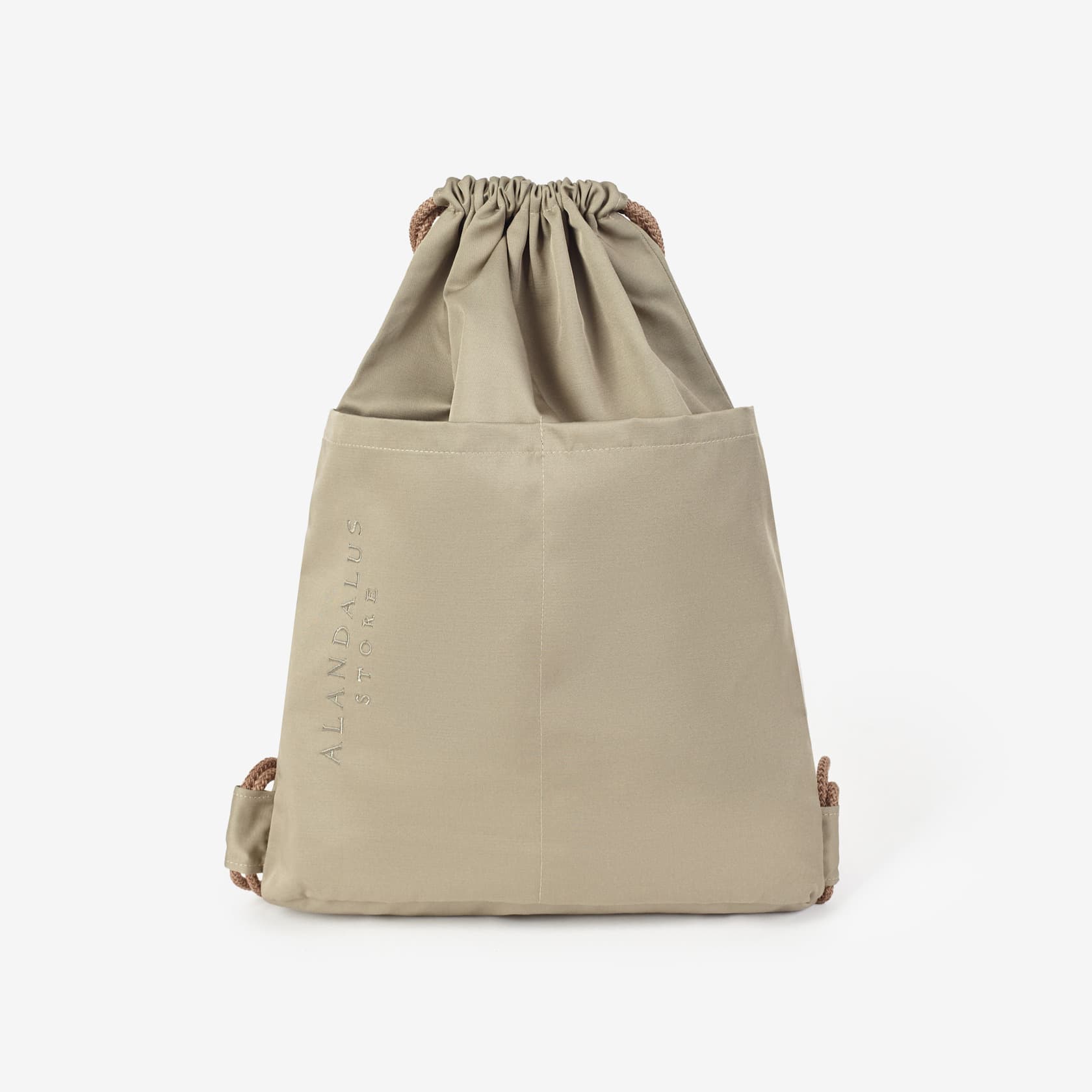 Two-Strap Drawstring Prayer Backpack – Sage Green